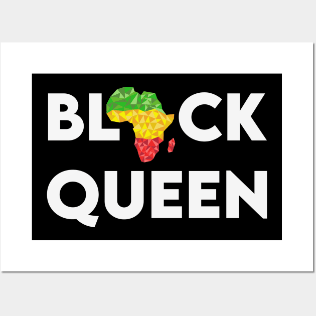 Black Queen, Black Women Wall Art by UrbanLifeApparel